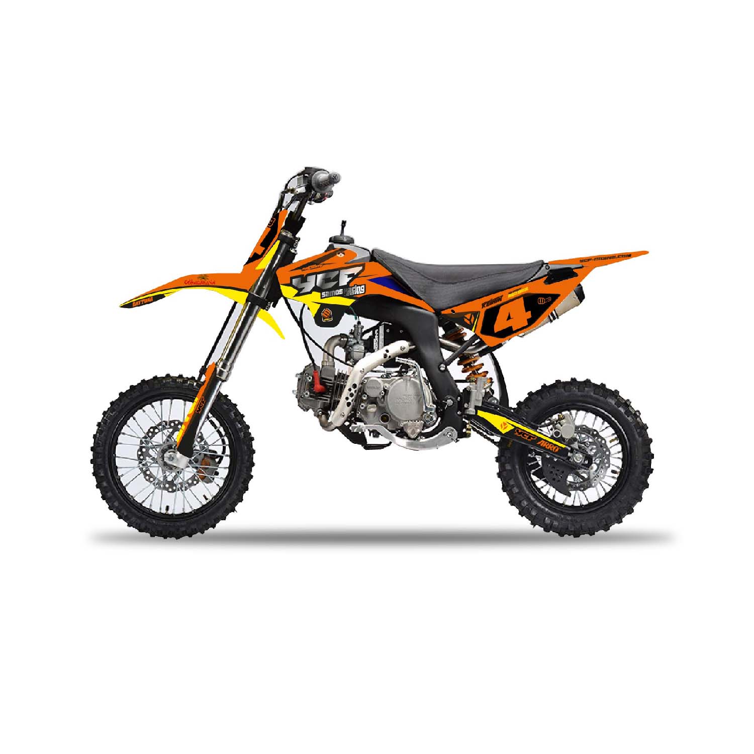 Kit déco Motocross - YCF - BIGGY - SAMOS 17 ORANGE - 2D Racing - Kits ...