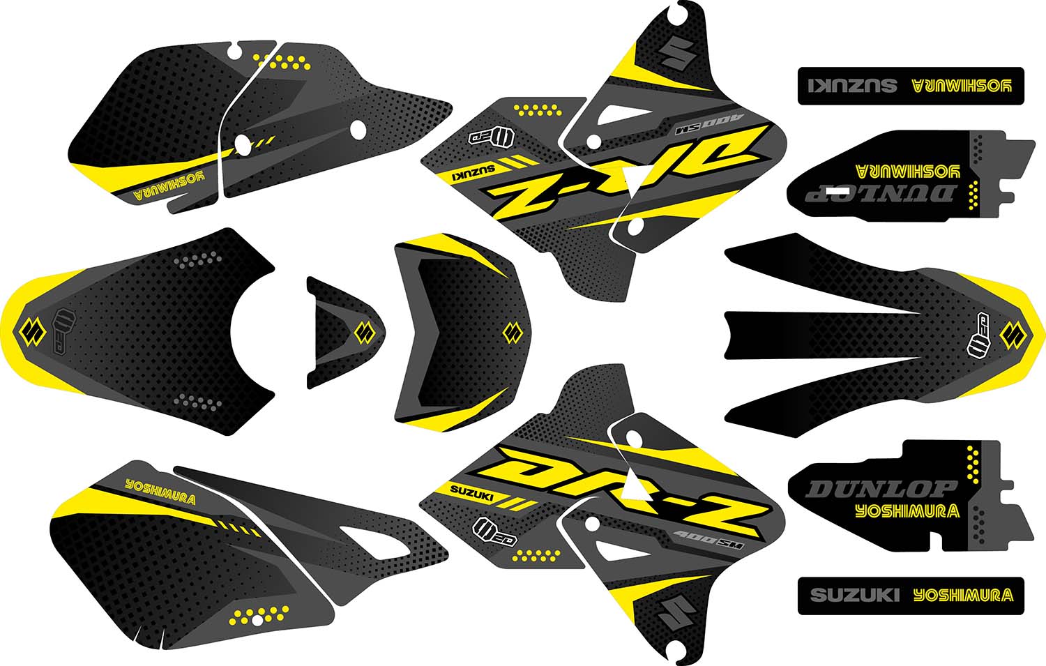 Bouton De Clignotant Pour SUZUKI DRZ 125/250/400 - Alliage Aluminium - Couleurs Au Choix - Installation Facile