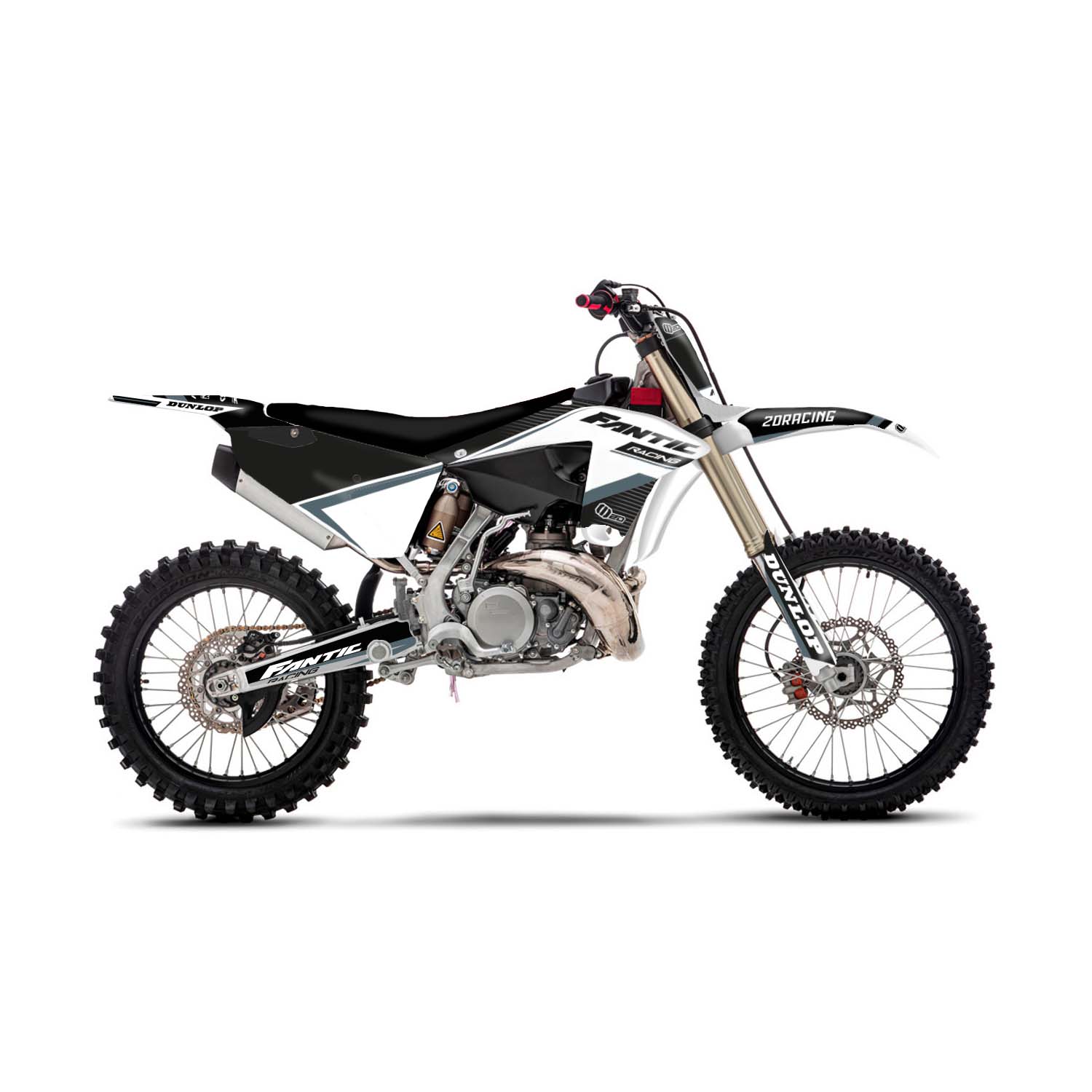 Kit déco Motocross - FANTIC - XE SERIES - 2DR6 - BLACK & GREY - 2D ...