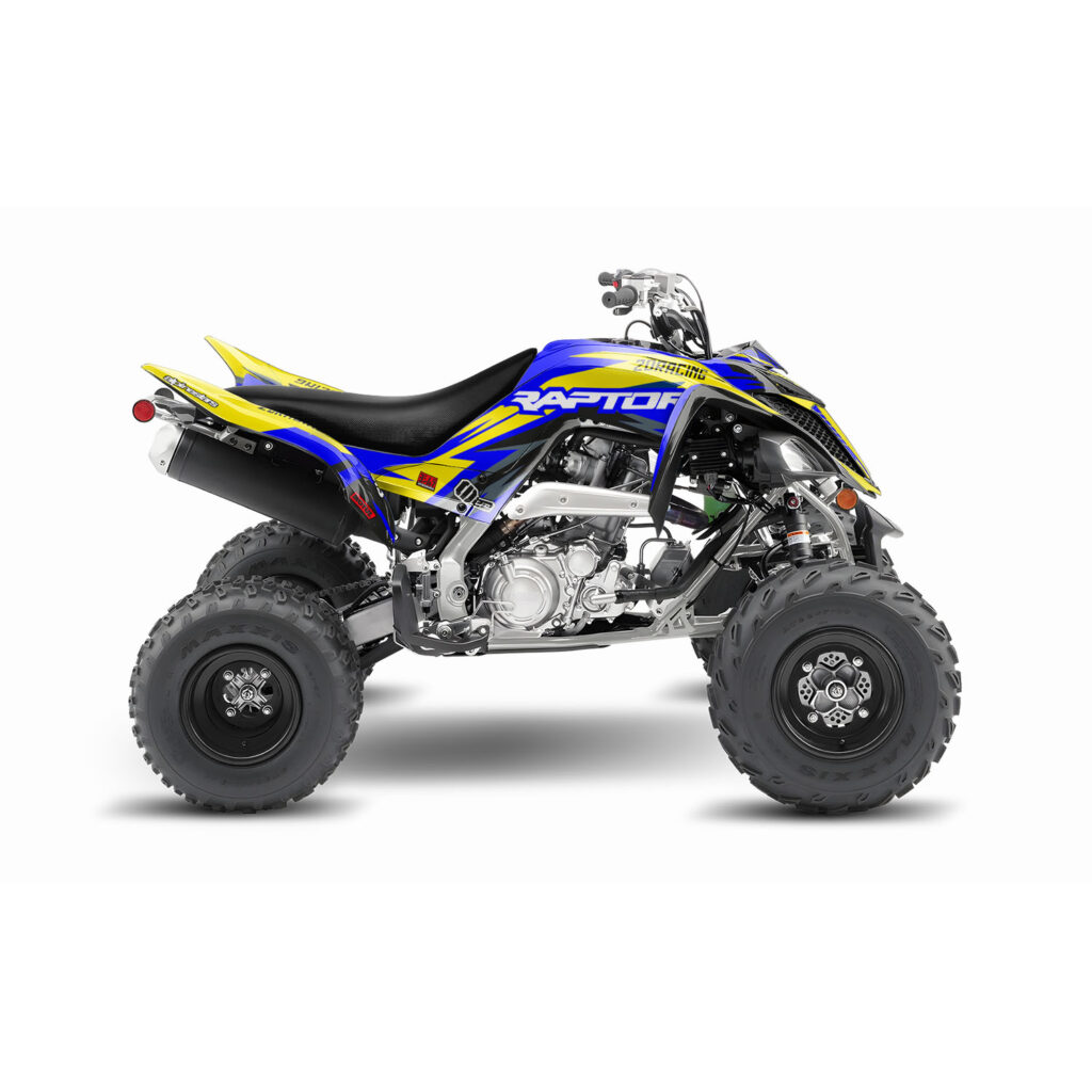 Kit Autocollant Graphique VTT/Quad Pour Yamaha Raptor 700 (2006-2012) - AMR Racing CarbonX, Neuf