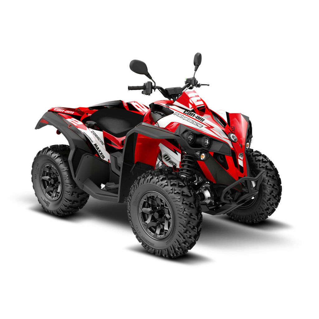 Kit déco Quad - CAN AM - RENEGADE - 2DR5 - WHITE & RED