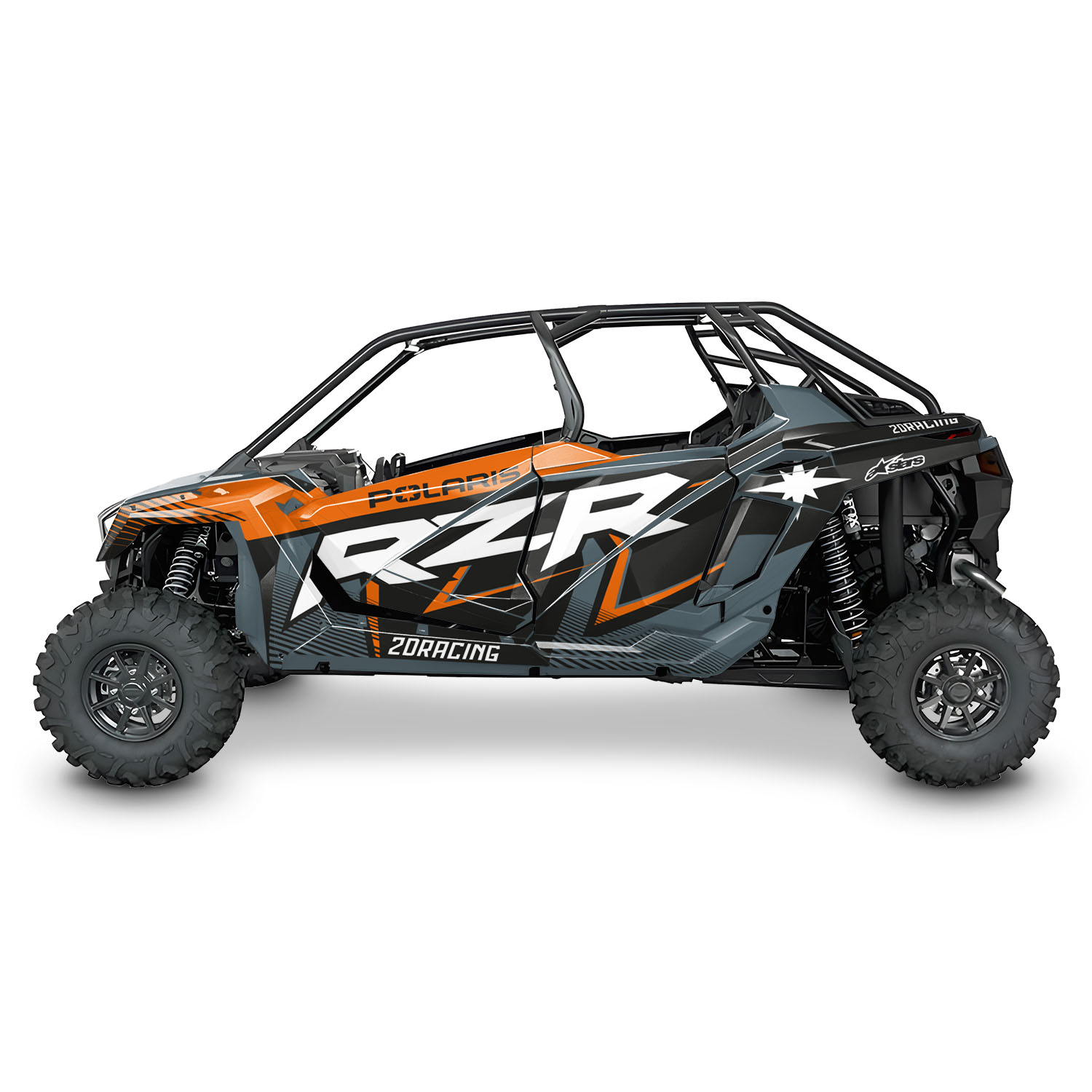 Kit déco SSV - POLARIS - RZR PRO XP 4 PORTES - 2DR4 - ORANGE