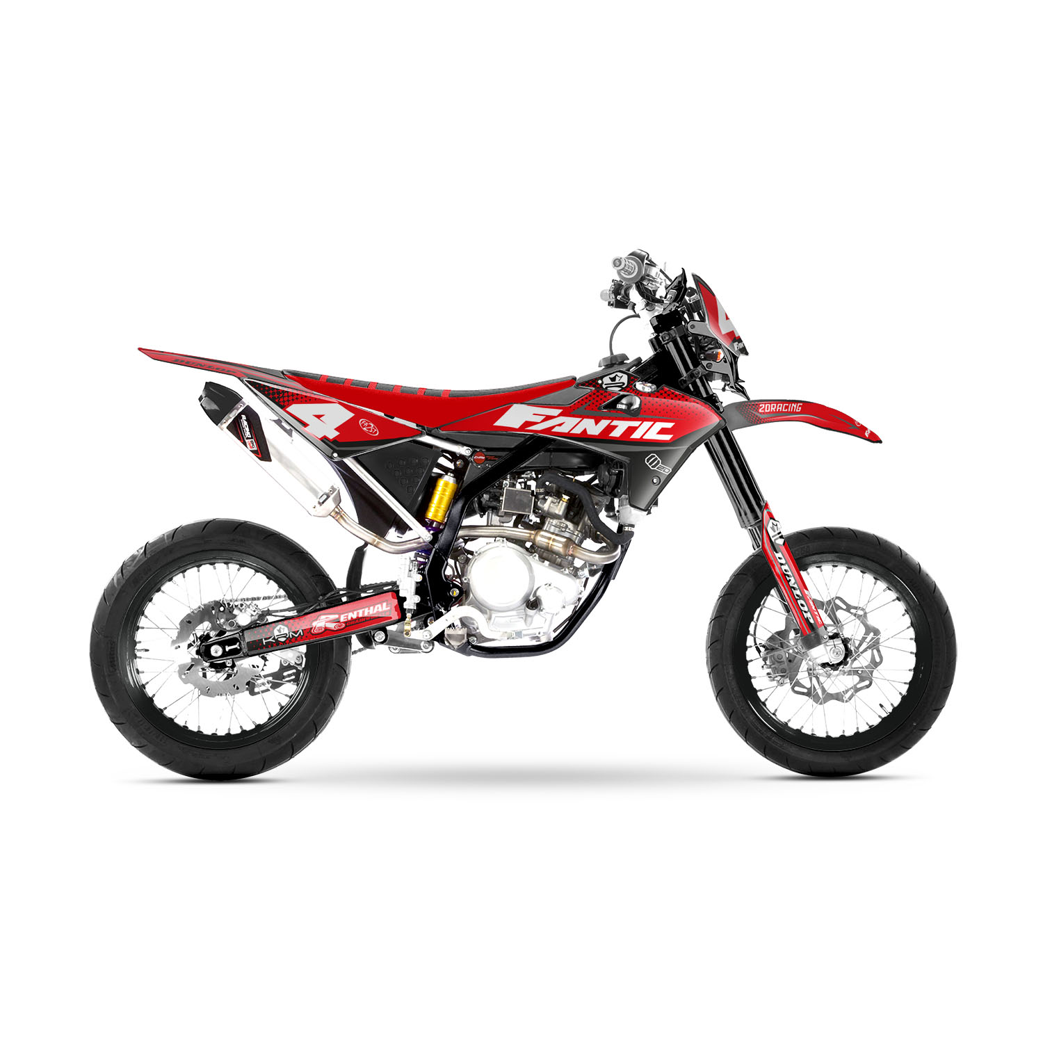 Kit Déco 50cc Fantic Xef 50 2dr4 Red