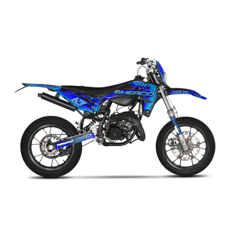 VUE DE COTE 2DR-2-SHERCO-50-SE-2017-2023-BLUE